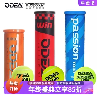 ODEA欧帝尔网球Passion有压比赛球高回弹耐打练习训练Win罐装网球