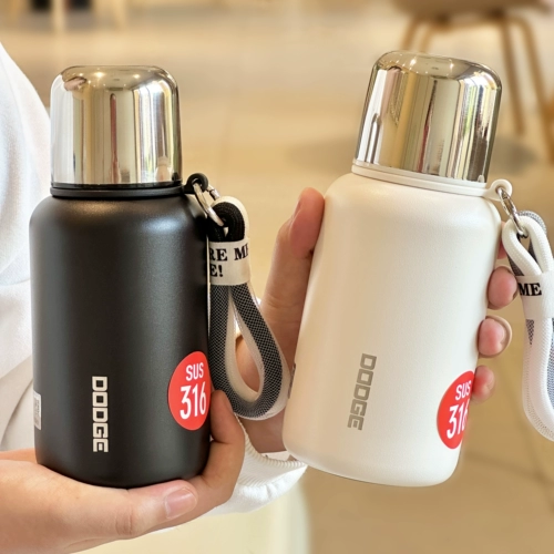 Dodge High -end Usulation Cup с большой каплей девочки для девочек водяная чашка детская чашка мужчина мужски на открытом воздухе 316 нержавеющая сталь