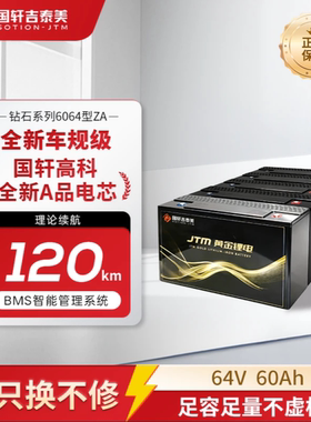国轩高科6064型60Ah电动车铁锂电池蓝牙监测送充电器原位替换6032