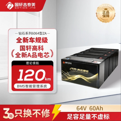 国轩高科60V60Ah电动车铁锂电池