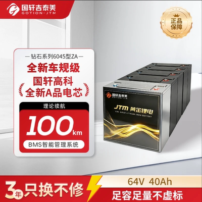 国轩高科60V/40Ah铁锂电池送充