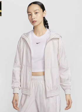 专柜正品 NIKE CLASSIC WOVENS 女子速干连帽跑步运动外套 FV6299