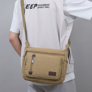 新款多功能电工维修工具包帆布大加厚帆布单肩背包耐磨男士斜挎包