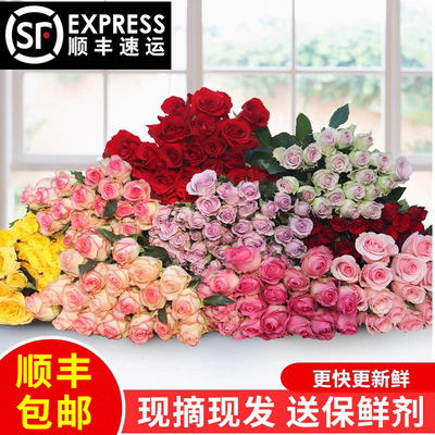 玫瑰花香水百合鲜花云南直发