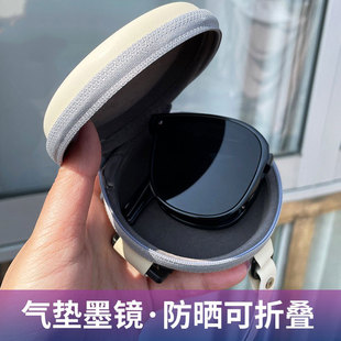 高清折叠墨镜女2023年新款高级感超轻防晒防紫外线近视偏光太阳镜