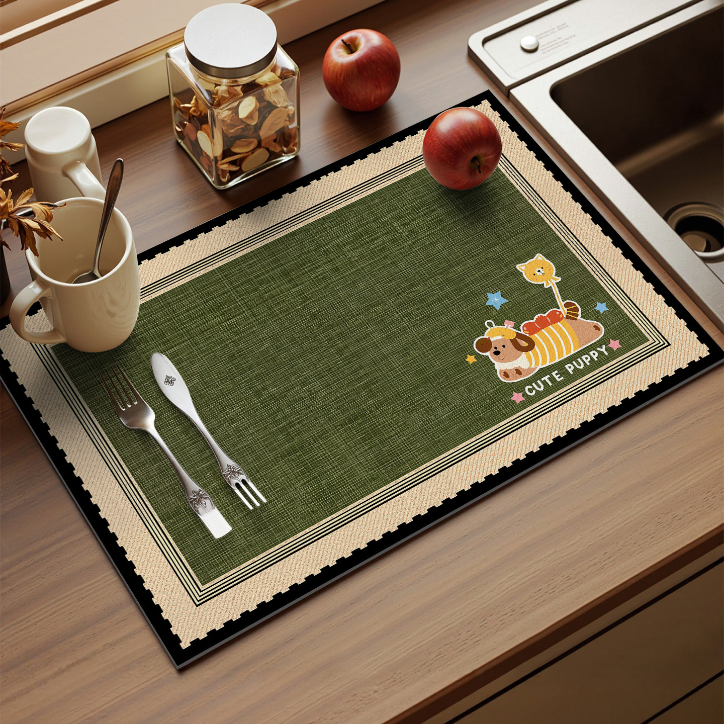 美式洗手间水槽洗碗池保护垫厨房台面硅藻泥防滑隔热垫吸水沥水垫,居家布艺,厨房地垫,淘宝优惠券,粉丝福利购,淘宝优惠卷