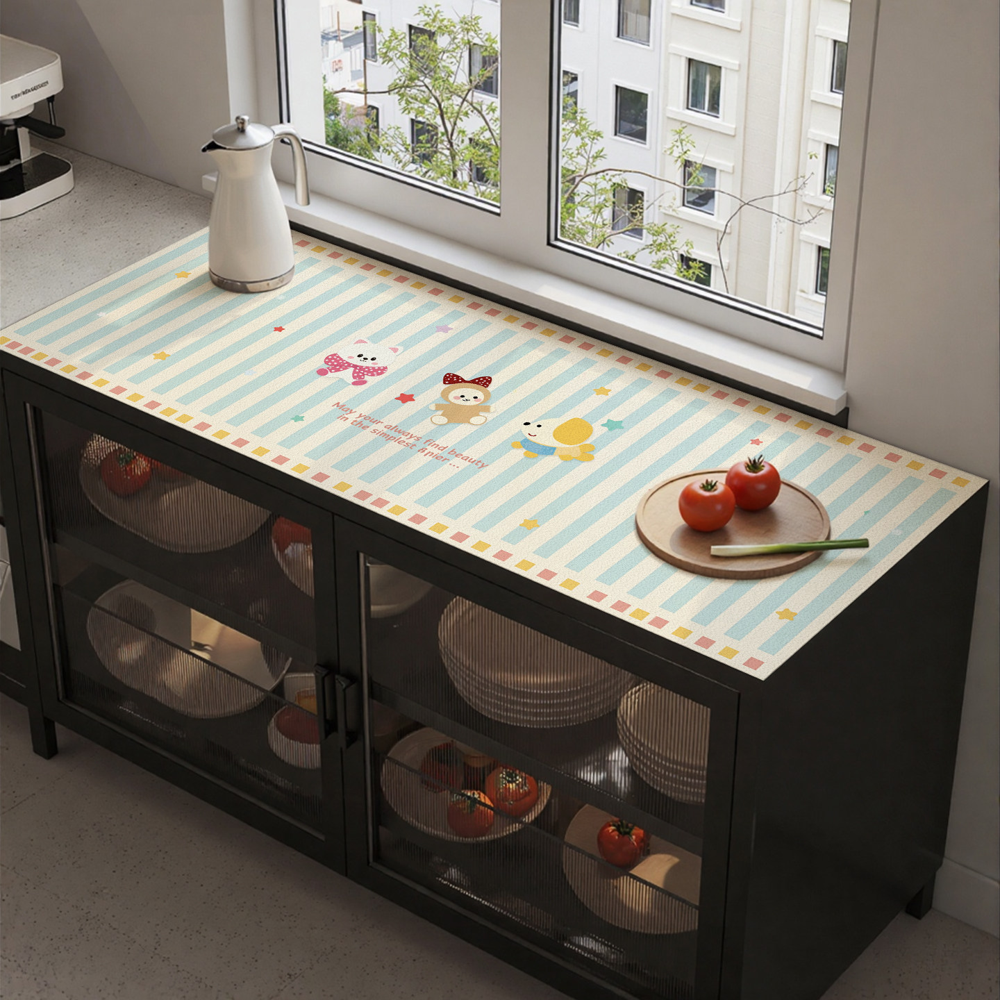 置物架鞋柜收纳柜保护垫厨房橱柜储物柜台面防水防油免洗皮革桌垫,居家布艺,桌布,淘宝优惠券,粉丝福利购,淘宝优惠卷