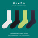 会起球 港风中筒袜ins潮男女街头粗线袜秋冬毛线情侣袜 袜子