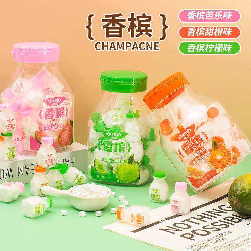 德酷香槟甜橙味芭乐柠檬味糖果
