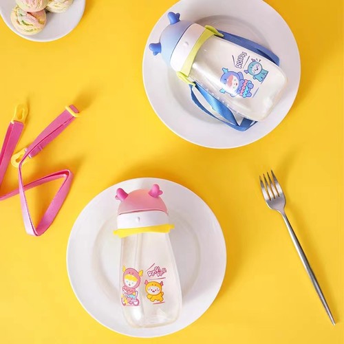 乐扣小怪兽吸管杯儿童可爱