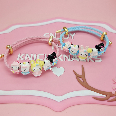 beads卡通可爱三丽鸥帕恰狗库洛米kitty美乐蒂diy滴胶串珠成品串