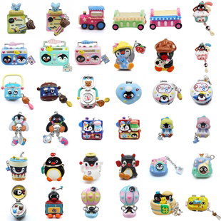 纯手绘beads珐琅串珠手链Pingu企鹅解压DIY手镯手串配件小众饰品