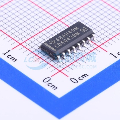 锁存器 CD4043BDR SOIC-16 TI/德州 电子元器件配单原装正品