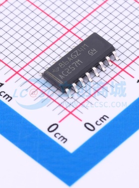 信号开关/编解码器/多路复用器 CD74AC257M SOIC-16 TI/德州