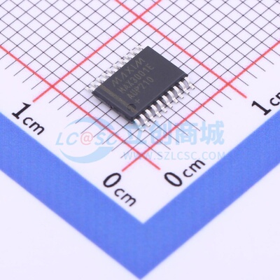 转换器/电平移位器 MAX3001EAUP+ TSSOP-20 MAXIM(美信) 原装正品
