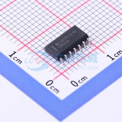 运算放大器 LM324AD SOIC-14 TI/德州 电子元器件配单原装正品