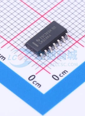 运算放大器 LM324KADR SOIC-14 TI/德州 电子元器件配单原装正品