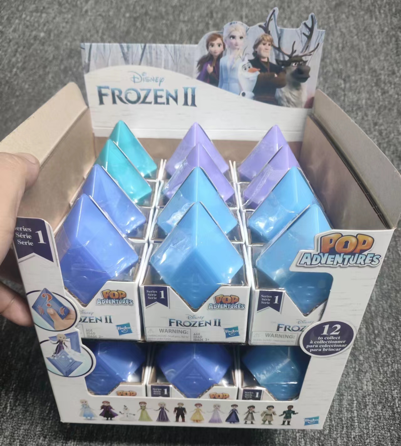 孩之宝冰雪奇缘2惊喜角色收藏盲包寻包装艾莎安娜女孩盲盒玩具