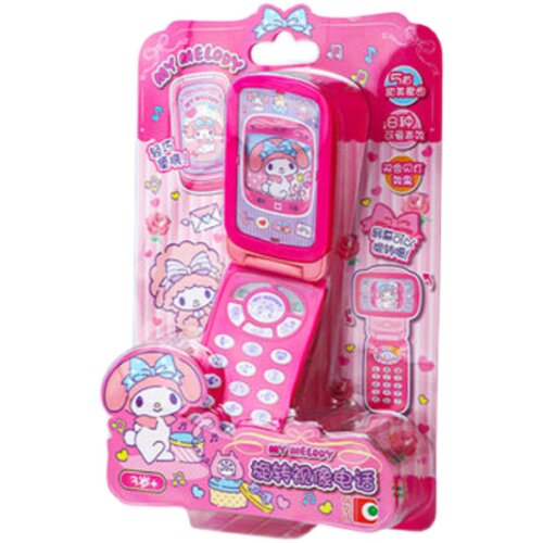 Hellokitty凯蒂猫美乐蒂MyMelody视像旋转电话音乐手机儿童玩具