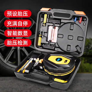 汽车电动轮胎多功能12v车用打气筒加气泵 车载充气泵小轿车便携式