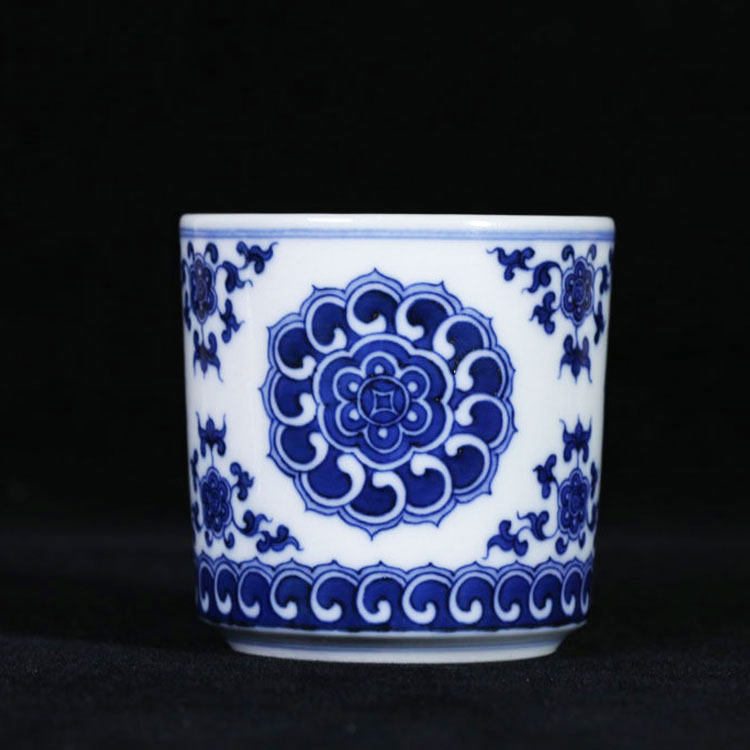 春风祥玉 老春 明代茶杯 手绘宝相杯 景德镇邹俊窑主人杯直筒杯,餐饮具,茶杯,淘宝优惠券,粉丝福利购,淘宝优惠卷