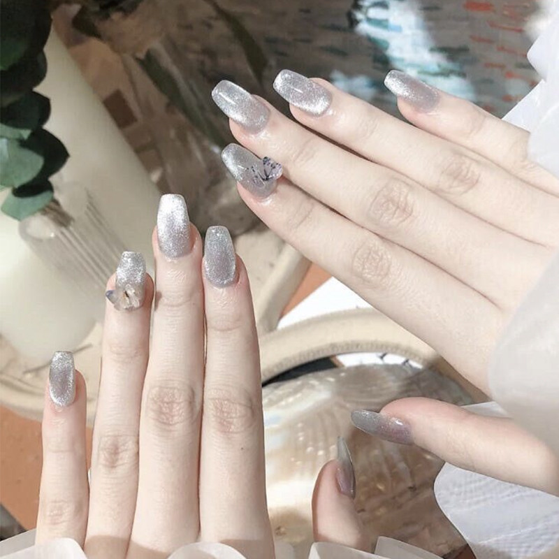 万能晶石猫眼胶甲油胶2025新款流行色美甲店专用雪花猫眼指甲油胶