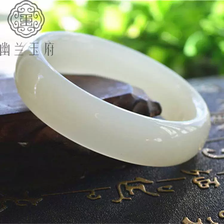 Bracelet white jade, Birthday gift