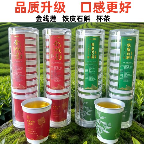 升级款土楼金线莲石斛养生茶杯茶