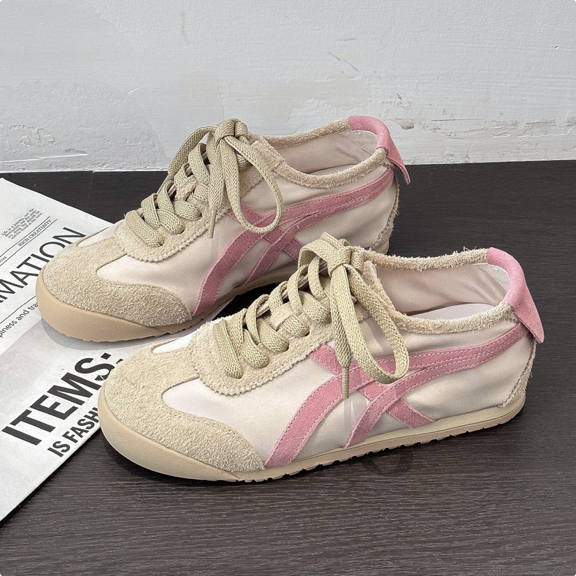 真皮厚底增高德训鞋女2025夏季新款百搭轻便舒适休闲运动阿甘鞋子