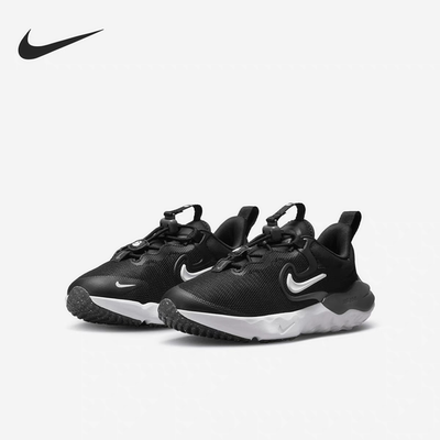正品 耐克Nike RUN FLOW儿童轻便透气休闲运动鞋DR0471-001
