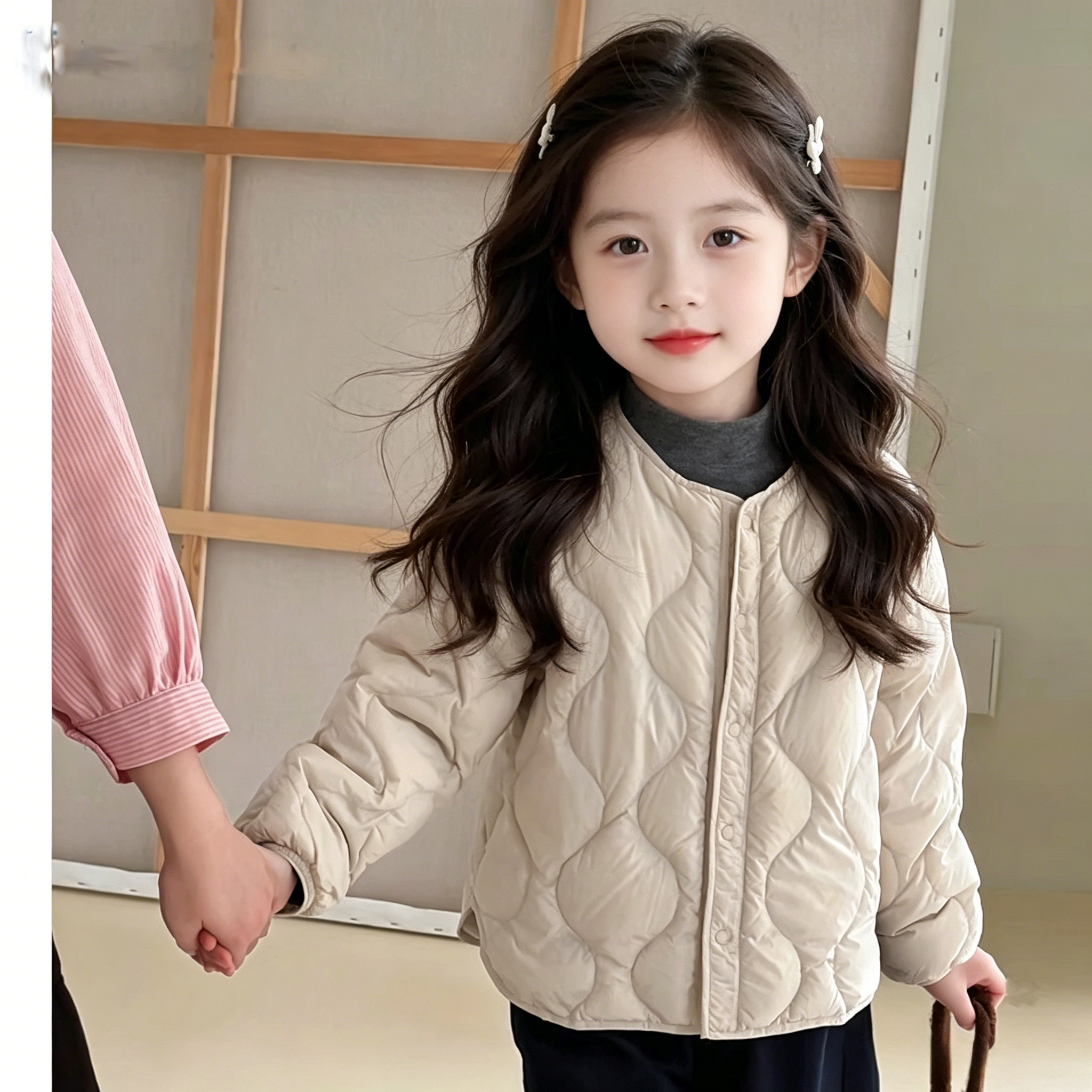 秋冬女童轻薄款棉服内胆
