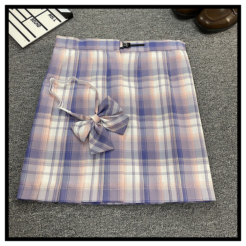 芋泥蛋糕日系JK制服高腰学生格纹软妹背带百褶裙可爱格裙套装在类目 女装/女士精品, 半身裙中 - 来自Buy2taobao.com提供专业的淘宝代购服务