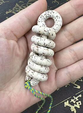 星月猪大肠斜切药片扇面单圈男女原生态手串捻持链冷门文玩菩提子