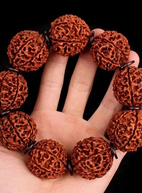 精挑尼泊尔大金刚菩提子原籽手串五六7七8八九瓣散珠男士佛珠手链