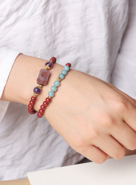 花蕊夫人合香珠手串天然玫瑰中药草本泥珠古法男女手链子舒缓情绪