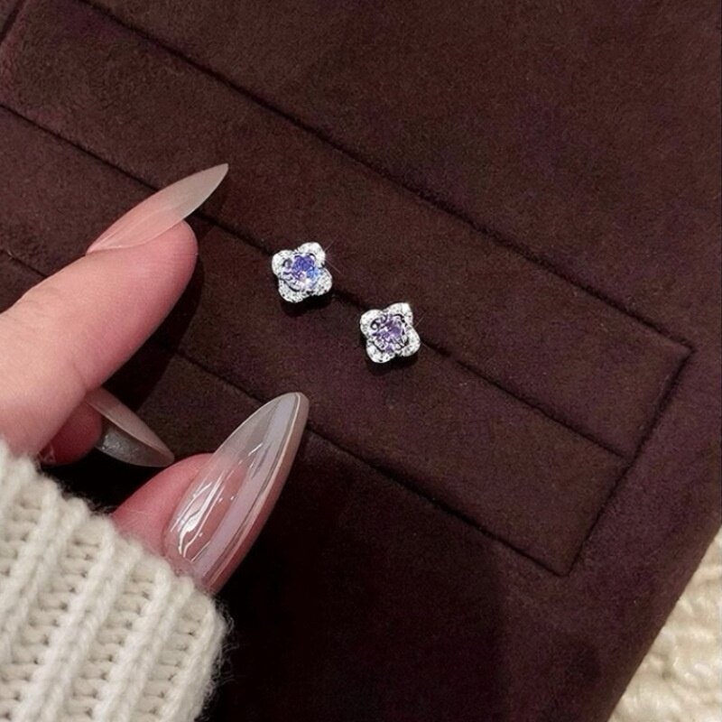 九紫离火耳钉女ins小众设计时耳环