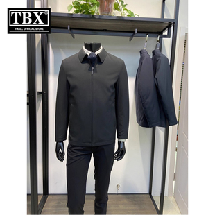 高端翻领羽绒服男士2025新款冬季可拆卸内胆行政夹克外套男款冬装