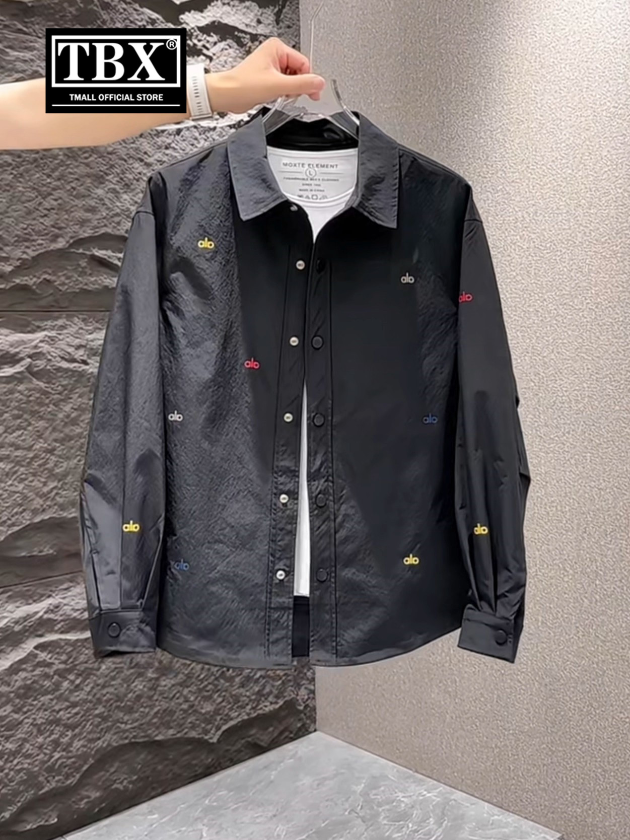 高端欧货衬衫式外套男士2025新款春秋季薄款防晒休闲长袖衬衣男款