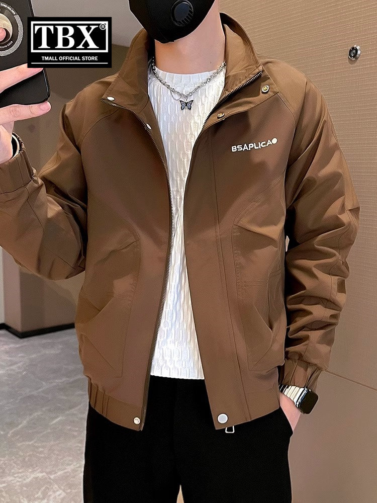 高端工装立领外套男士春秋冬季2025新款高级感春装夹克男款加棉服