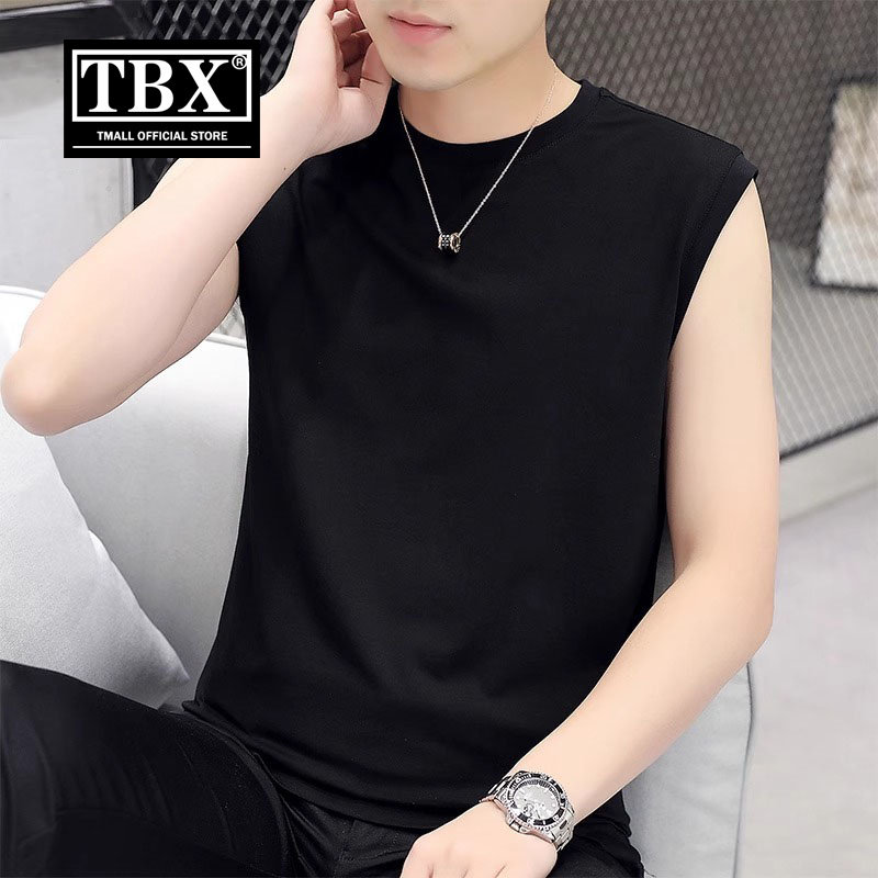 高端纯棉全棉背心男士夏季薄款无袖t恤2026新款运动健身坎肩男款