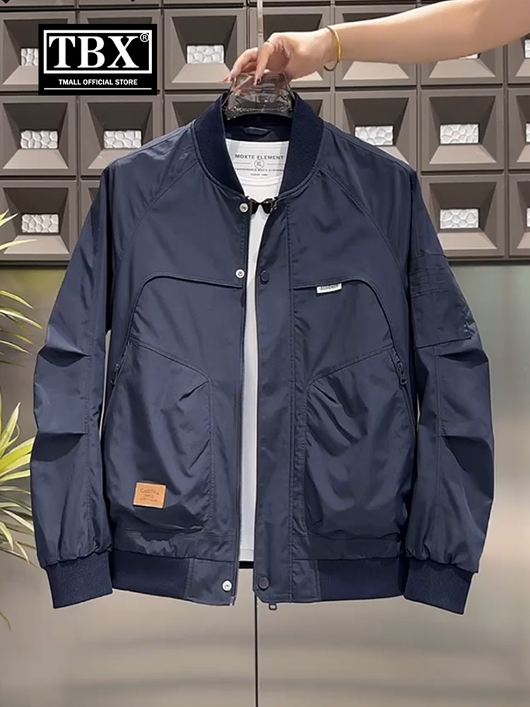高端美式飞行员棒球服男士外套2025新款春秋冬季休闲工装夹克男款