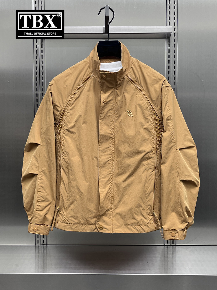 高端男士外套2025新款春秋季运动高级感休闲工装立领夹克男款冬装