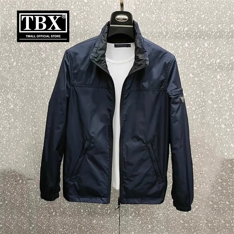 高端双面穿行政夹克男士外套春秋冬季2025新款休闲立领棉衣服男款