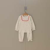 女宝家居服纯棉休闲儿童内衣套装 2025冬季 moimoln小云朵童装 N12P