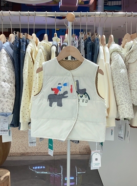 2025冬季imau奕玛童装男小童儿童羽绒马甲卡通加厚背心54SF110030