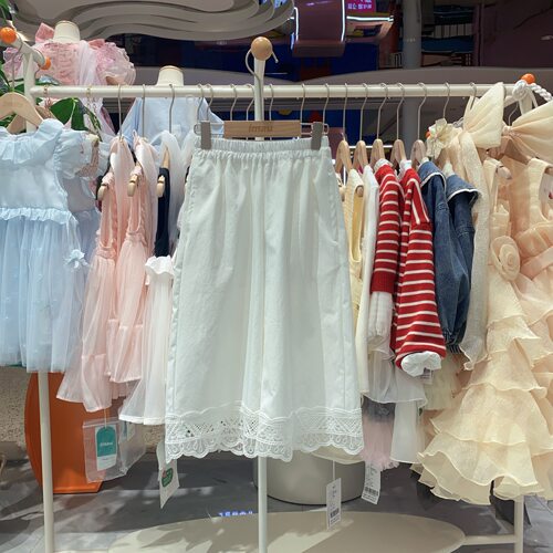 2026夏季imau奕玛女大童装休闲薄款花边七分裤儿童裤子66LF355159