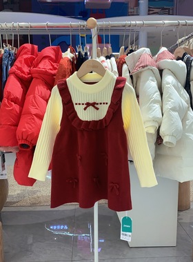 2025冬季imau奕玛童装女小童毛衣裙针织长袖儿童连衣裙58SF471410