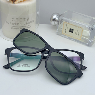 眼镜架TJ011memory54-15-142磁吸夹片塑钢偏光近视眼套镜ultem