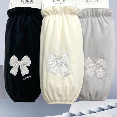 加宽加大羽绒服袖套女秋冬办公室防脏套袖学生上班防污护袖口袖头