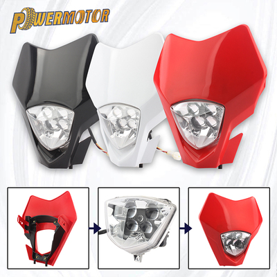 越野摩托车改装LED车前大灯